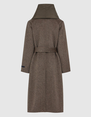 Woll-Kaschmir Mantel Tosca mit abnehmbarem Schal
