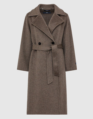 Woll-Kaschmir Mantel Tosca mit abnehmbarem Schal