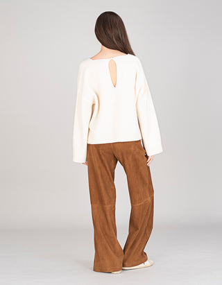 Kaschmir-Pullover Semadara mit Cut-Out