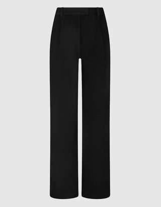 Veloursleder-Bundfaltenhose Paloma