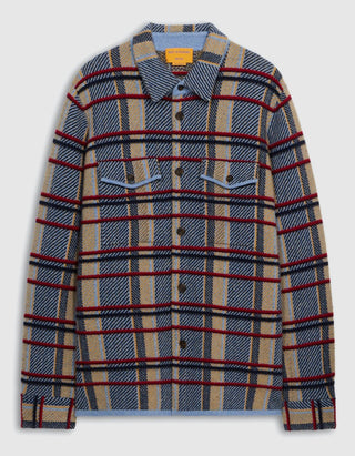Kariertes Kaschmir Overshirt Plaid Work