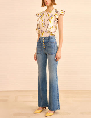 Flare-Leg Jeans The Stretch Lou Kick