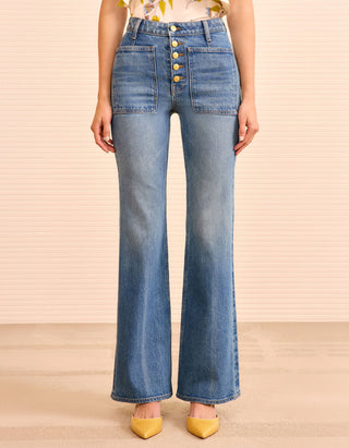 Flare-Leg Jeans The Stretch Lou Kick