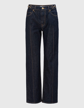 Straight Leg Jeans The Agatha Pintuck
