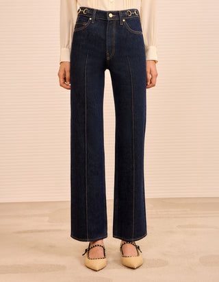Straight Leg Jeans The Agatha Pintuck