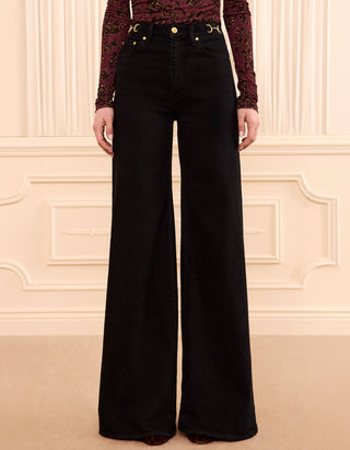 Wide-Leg Jeans The Stretch mit Metall-Details