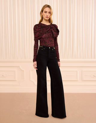 Wide-Leg Jeans The Stretch mit Metall-Details