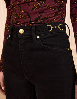 Wide-Leg Jeans The Stretch mit Metall-Details