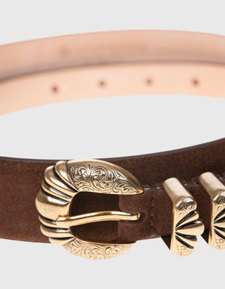Veloursleder-Gürtel Versailles