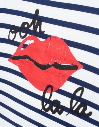 Gestreiftes Cropped Boxy-Fit T-Shirt Non Cuff