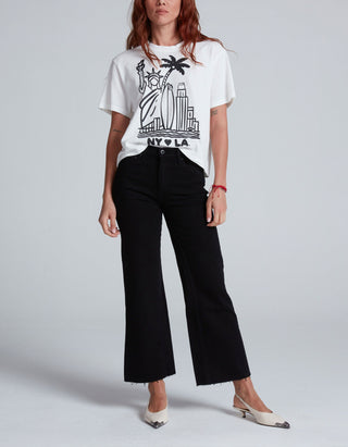 Bedrucktes Oversize T-Shirt Shrunken Boy