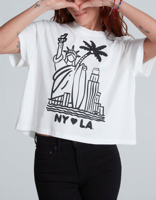 Bedrucktes Oversize T-Shirt Shrunken Boy