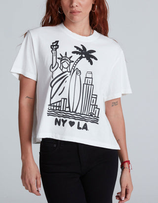 Bedrucktes Oversize T-Shirt Shrunken Boy