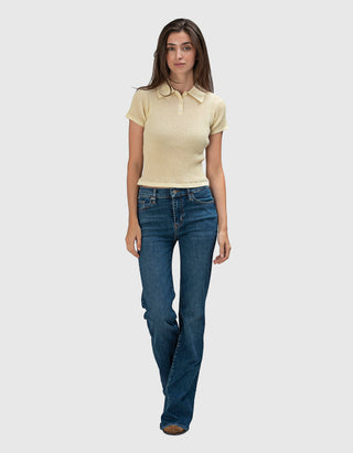 Mid-Rise Flare-Leg Jeans The Icon Long