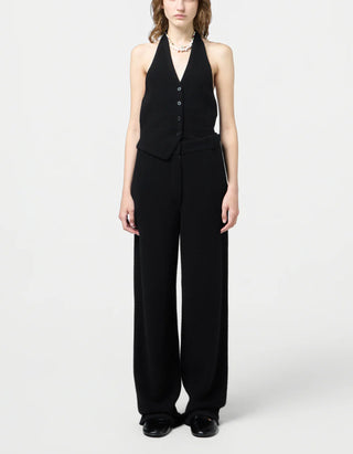 Wide-Leg Kaschmir-Mix Hose