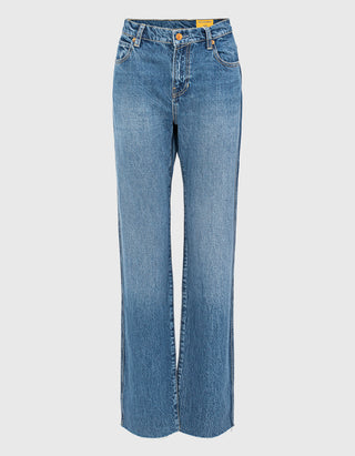 Straight-Leg Jeans Weekender mit offenem Saum