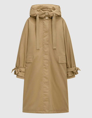 Oversize Mantel Liv mit Kapuze