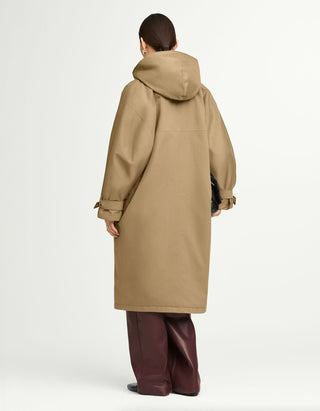 Oversize Mantel Liv mit Kapuze