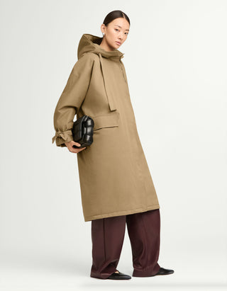 Oversize Mantel Liv mit Kapuze