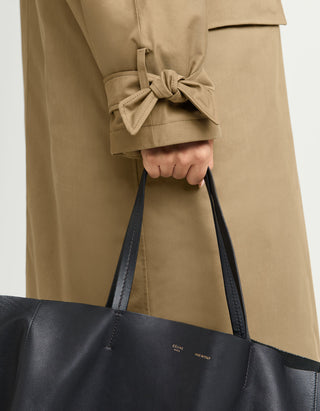 Oversize Mantel Liv mit Kapuze