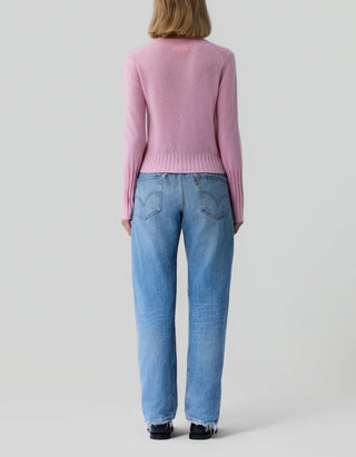 Kaschmir-Pullover Shrunken mit Rundhalsausschnitt