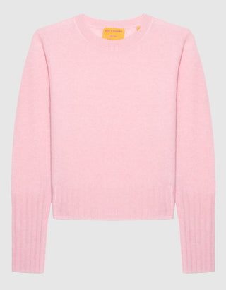 Kaschmir-Pullover Shrunken mit Rundhalsausschnitt