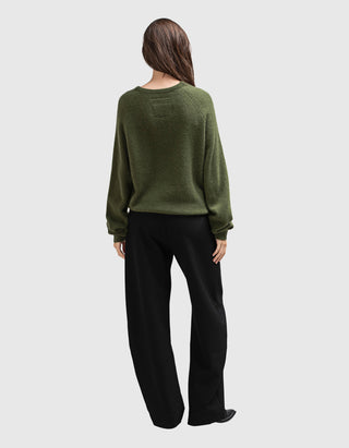 Kaschmir-Seiden-Mix Pullover mit Rundhalsausschnitt