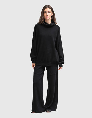 Wide-Leg Kaschmir-Hose Omi