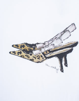 Bedrucktes Oversize T-Shirt Iconic Shoe