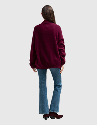 Oversize Kaschmir-Seiden Mix Cardigan