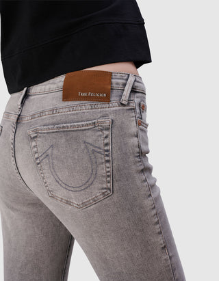 Kick-Flare Jeans Halle mit offenem Saum