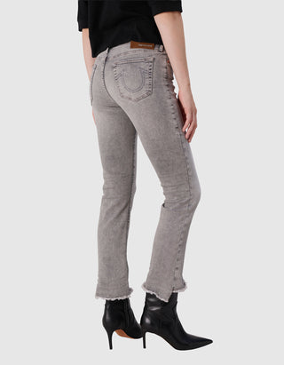 Kick-Flare Jeans Halle mit offenem Saum