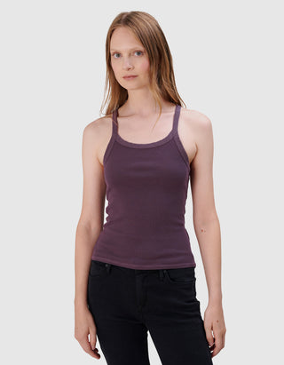 Geripptes Cropped Top