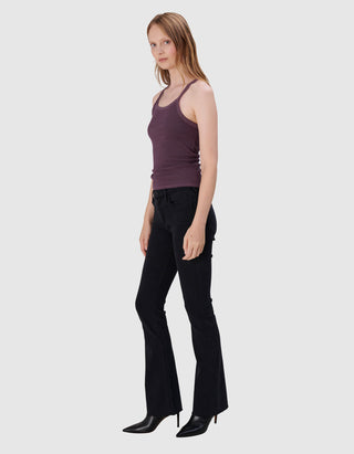 Geripptes Cropped Top