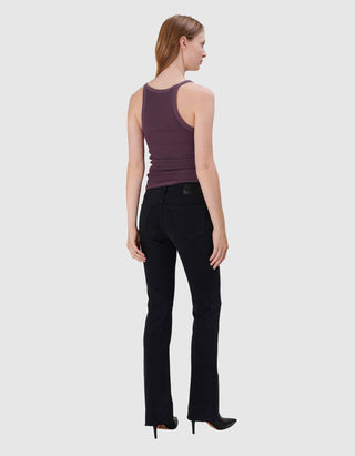 Geripptes Cropped Top