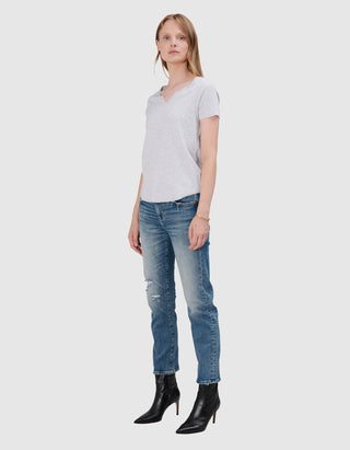 Geripptes T-Shirt Tessa