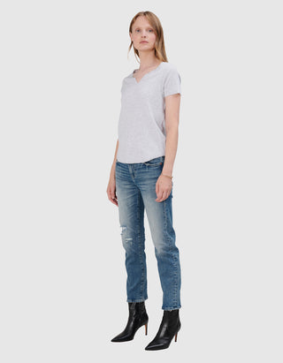 Destroyed Skinny-Jeans Piper Crop