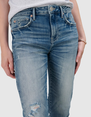 Destroyed Skinny-Jeans Piper Crop