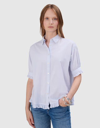 Kurzarm-Bluse Jimena Ruffle