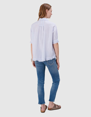 Kurzarm-Bluse Jimena Ruffle