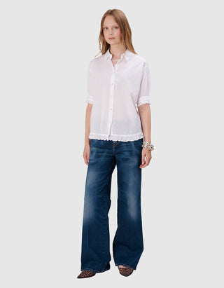 Kurzarm-Bluse Jimena Ruffle