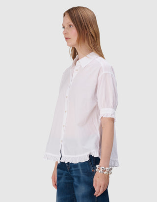 Kurzarm-Bluse Jimena Ruffle