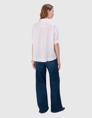 Kurzarm-Bluse Jimena Ruffle