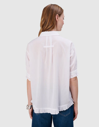 Kurzarm-Bluse Jimena Ruffle