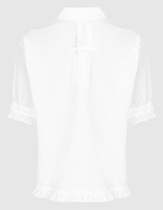 Kurzarm-Bluse Jimena Ruffle