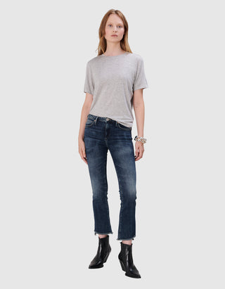 Kick Flare Jeans Halle mit offenem Saum