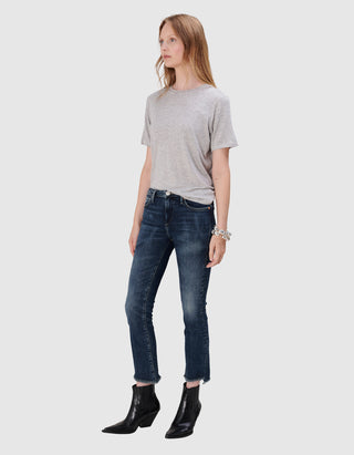 Kick Flare Jeans Halle mit offenem Saum