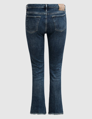 Kick Flare Jeans Halle mit offenem Saum