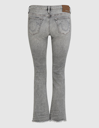 Kick-Flare Jeans Halle mit offenem Saum