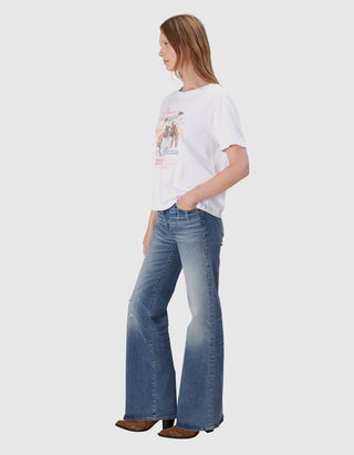 Flare-Leg Jeans Mija mit Destroyed-Details